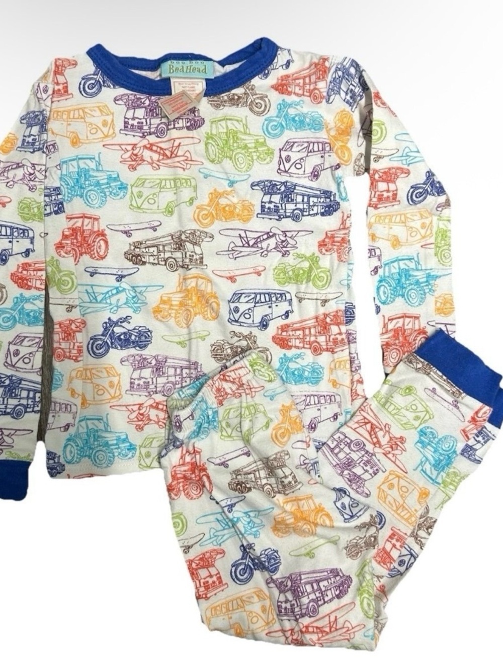 Lot Of 4 Toddler Cotton 2 Piece Pajama Sets Size 3T - Picture 3 of 6